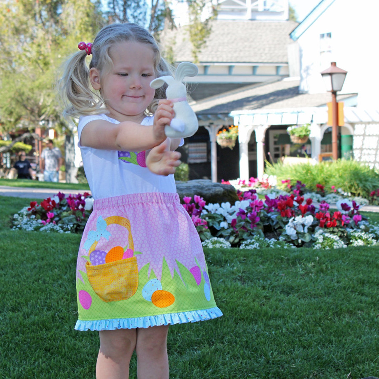 Easter dress toddler girls pdf pattern plush BUNNY SKIRT Etsy