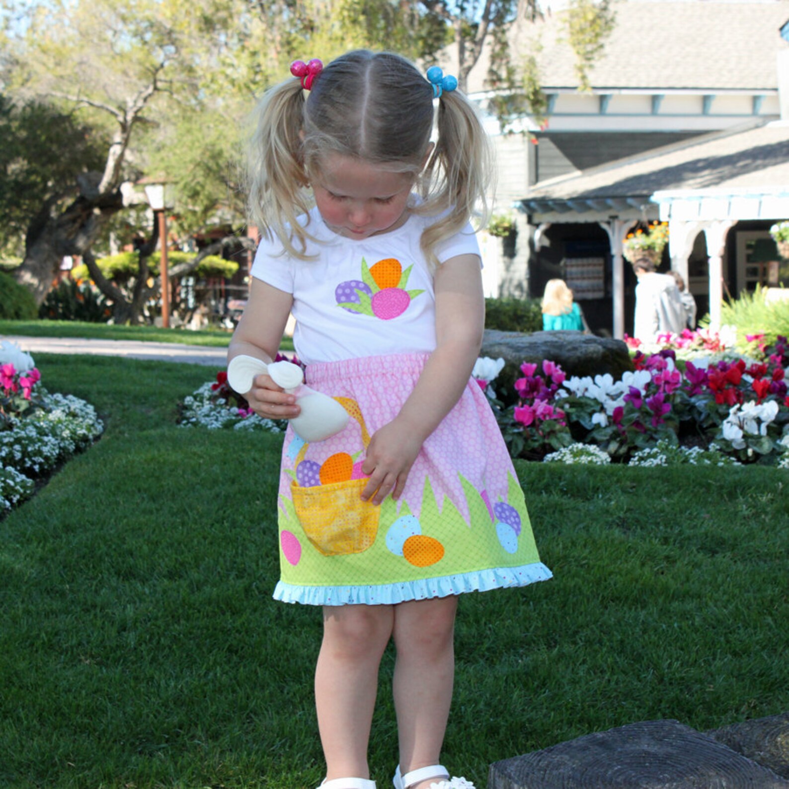 Easter dress toddler girls pdf pattern plush BUNNY SKIRT Etsy