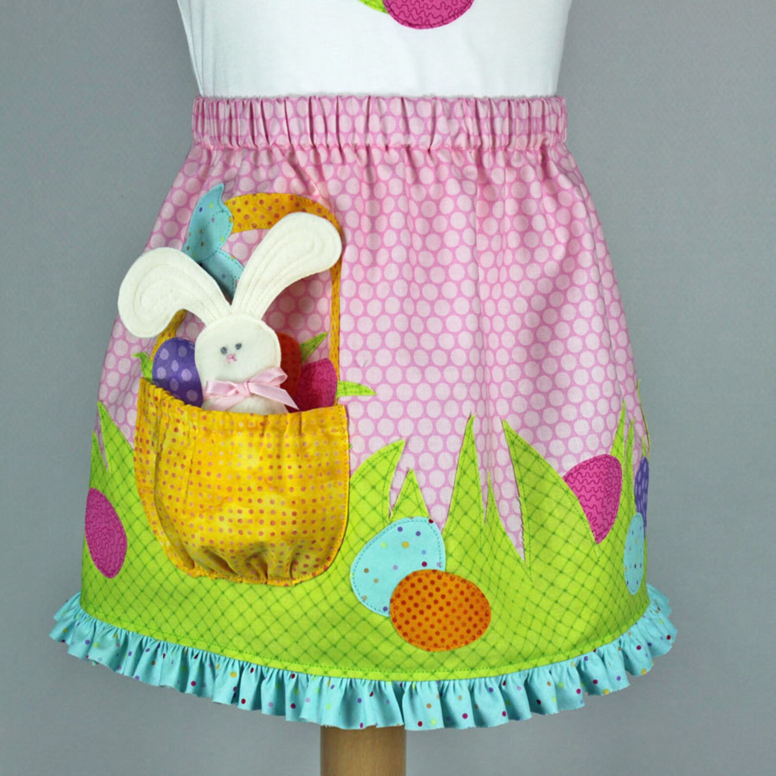 Easter Dress Toddler Girls Pdf Pattern Plush BUNNY SKIRT Etsy