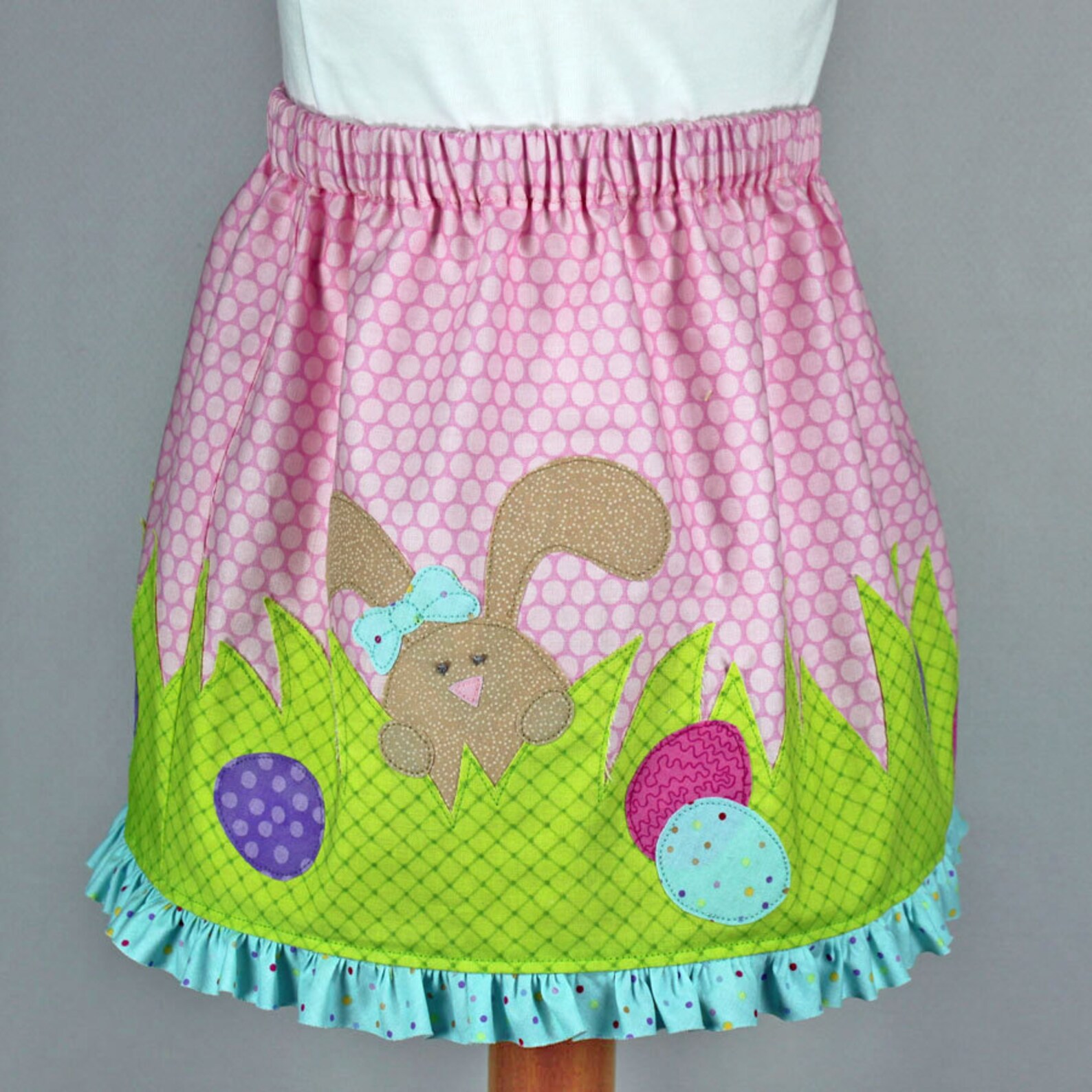 Easter dress toddler girls pdf pattern plush BUNNY SKIRT Etsy