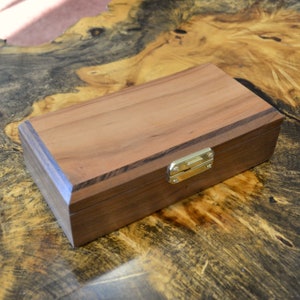 Walnut, Mexican Plum, and Wenge Wooden Jewelry Box