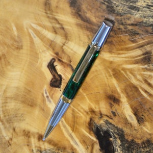 Green Paua Shell Ballpoint Pen