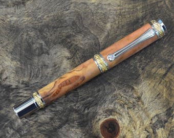 Cherry Burl Wooden Fountain Pen