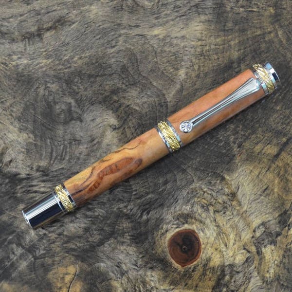 Cherry Burl Wooden Fountain Pen