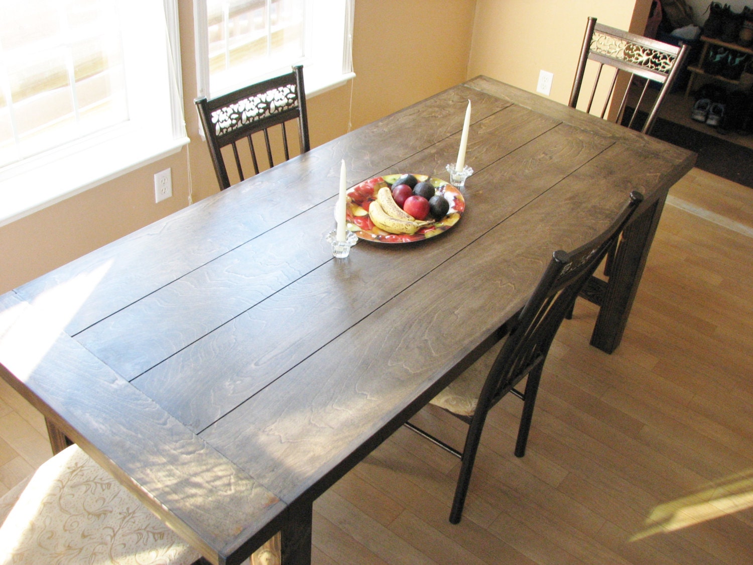 Mesa de comedor Granja Rústico País Angustiado Moderno | Etsy