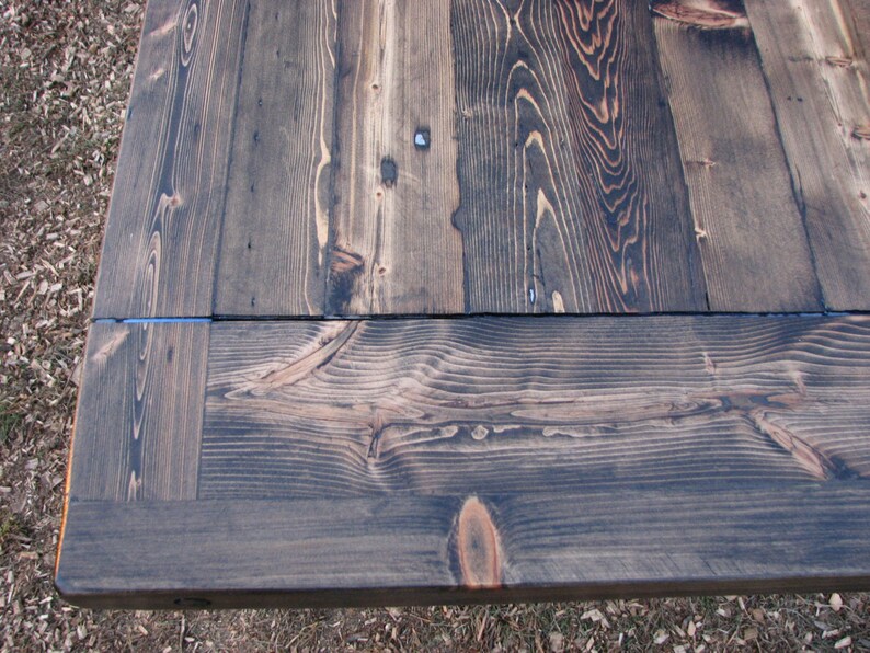 Mesa de comedor de madera recuperada granja cosecha | Etsy