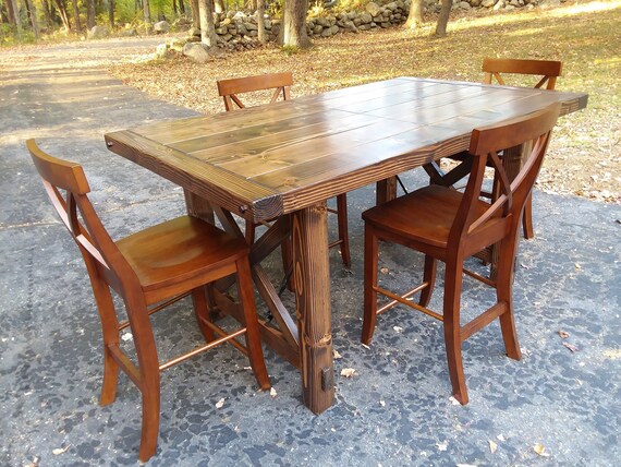 Dining Set High Quality Counter Height Farmhouse Counter Height Farmhouse Dining, Modern Rustic Counter Height Dining Table
