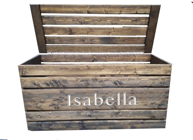 PERSONALIZED Toy Box Wooden Toy Chest Toy Box Wooden Chest Etsy