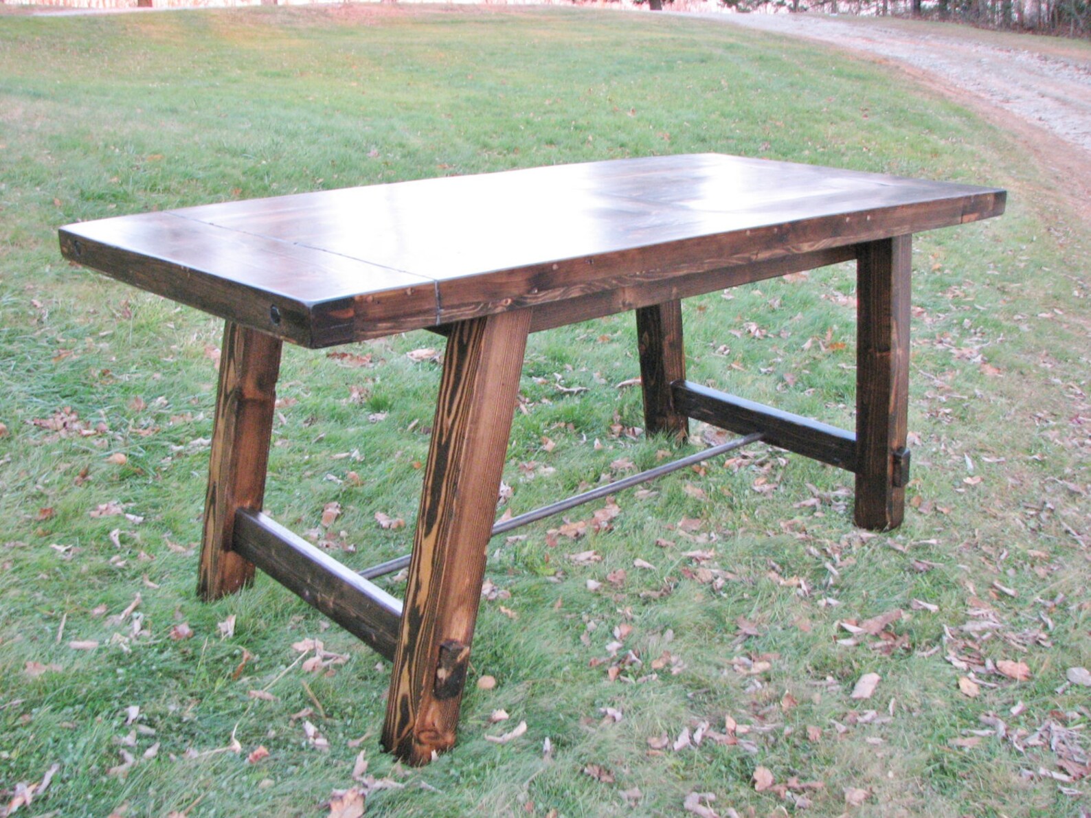 Mesa de comedor de madera recuperada granja cosecha | Etsy