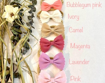 Felt Bow Headbands, Felt Hair Bows, Baby Hair Bows, Bow Headbands, Baby Bows, Felt Bows, Felt Headbands, Nylon Headbands, Newborn Felt Bows