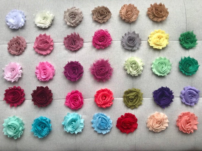 Ivory Shabby Headbands Ivory Flower Headband Ivory Baby Headband Ivory Flower Headbands Baby Headbands Newborn Headbands