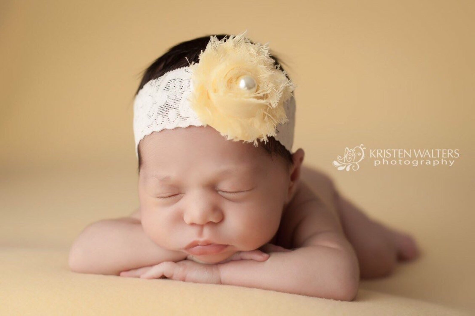 yellow newborn headband