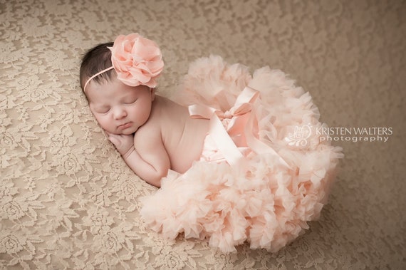 peach headband for baby