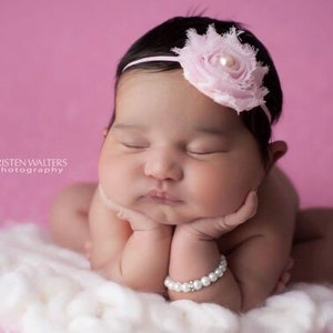 Pink Baby Headbands, Pink Newborn Headband, Headbands Pink, Pink Headbands, Newborn Headbands, Baby Girl Headbands