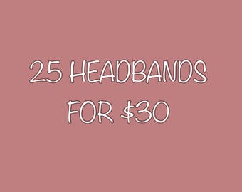 Headband Grab Bag: 25 Feather & Flower Girl Styles