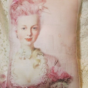 Marie ANTOINETTE Pillow Chic Pink Hair DECOR Shabby Marie Shabby Paris Marie Pillow French Pillow Marie ANTOINETTE!!!