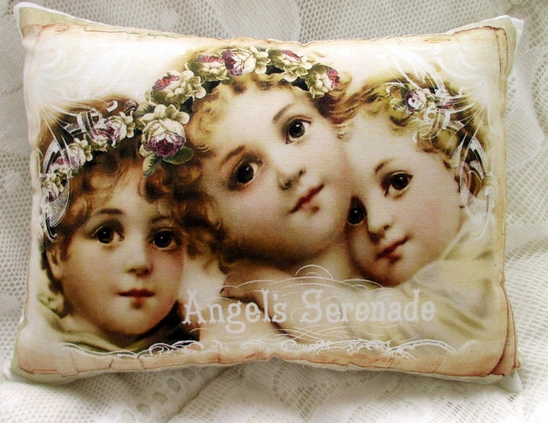 Angel Pillow Beautiful ANGELS Cherubs PILLOW CHERUB Pillow Etsy