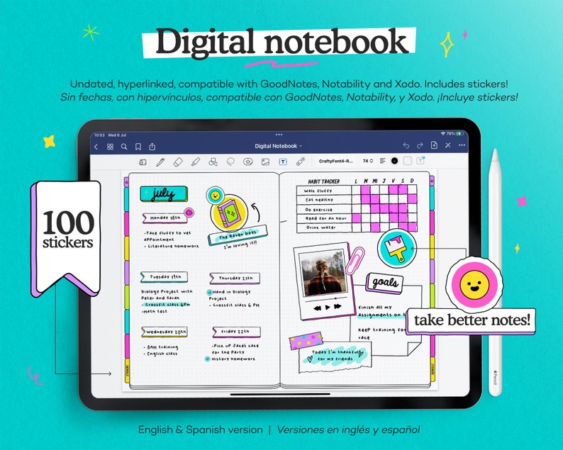 Digital notebook  Goodnotes  Notability  Xodo  PDF  image 1