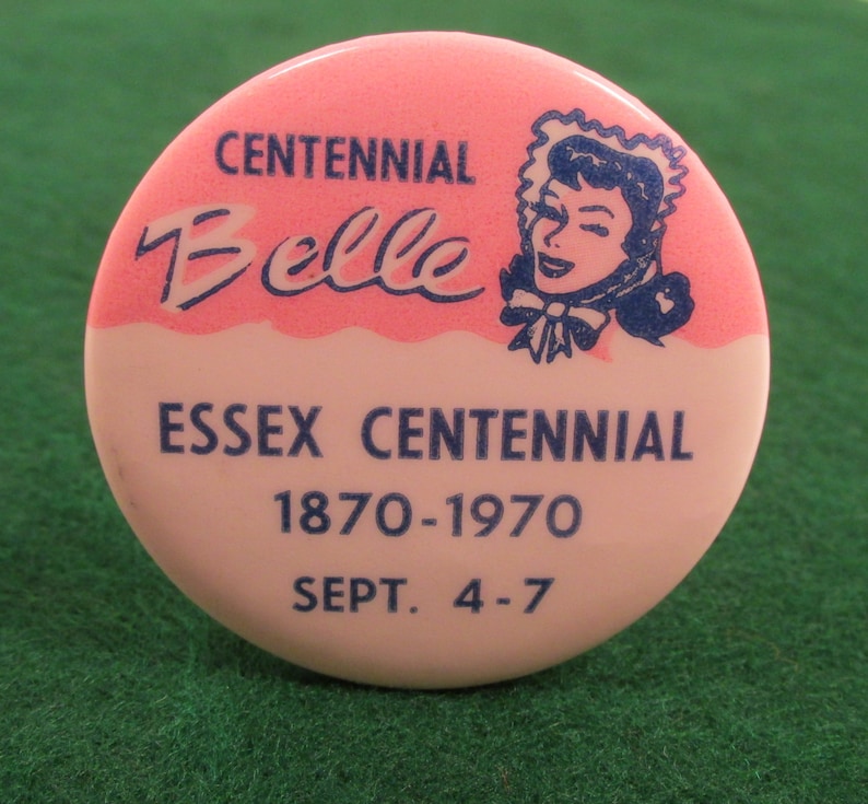 Iowa Centennial Vintage Centennial Belle Pin from Essex 1970