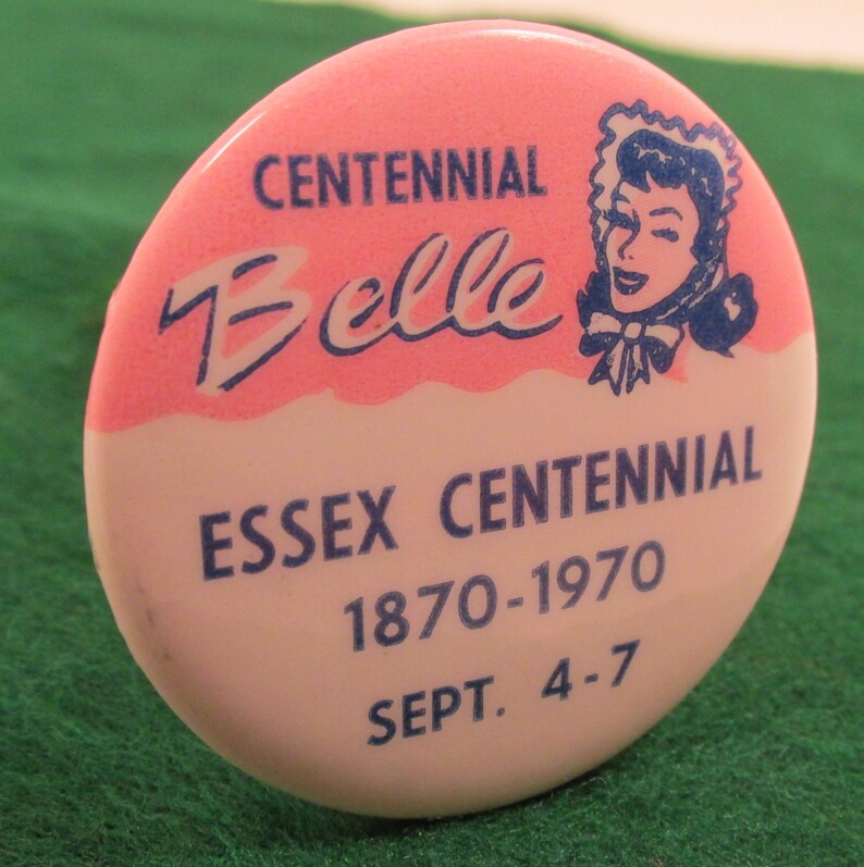 Iowa Centennial Vintage Centennial Belle Pin from Essex 1970