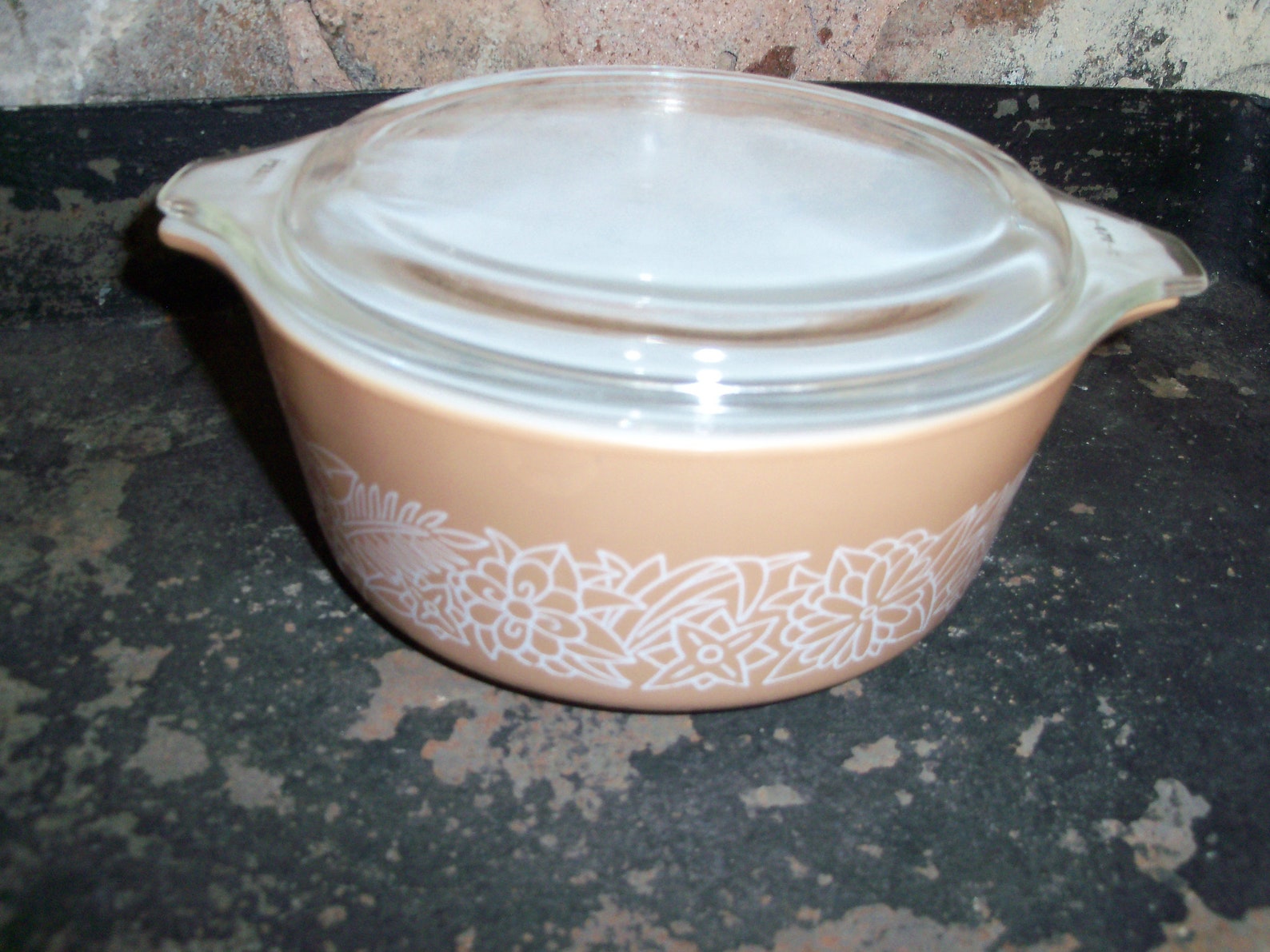 Vintage Pyrex Small to Medium Sized Woodland Covered Casserole Bowl ...
