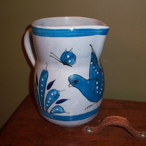 Gorgeous Large Ceramic Pitcher from Mexico