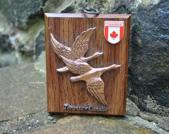 Canada Toronto Plaque Wall Small Geese Canadian Souvenir Three-Dimensional