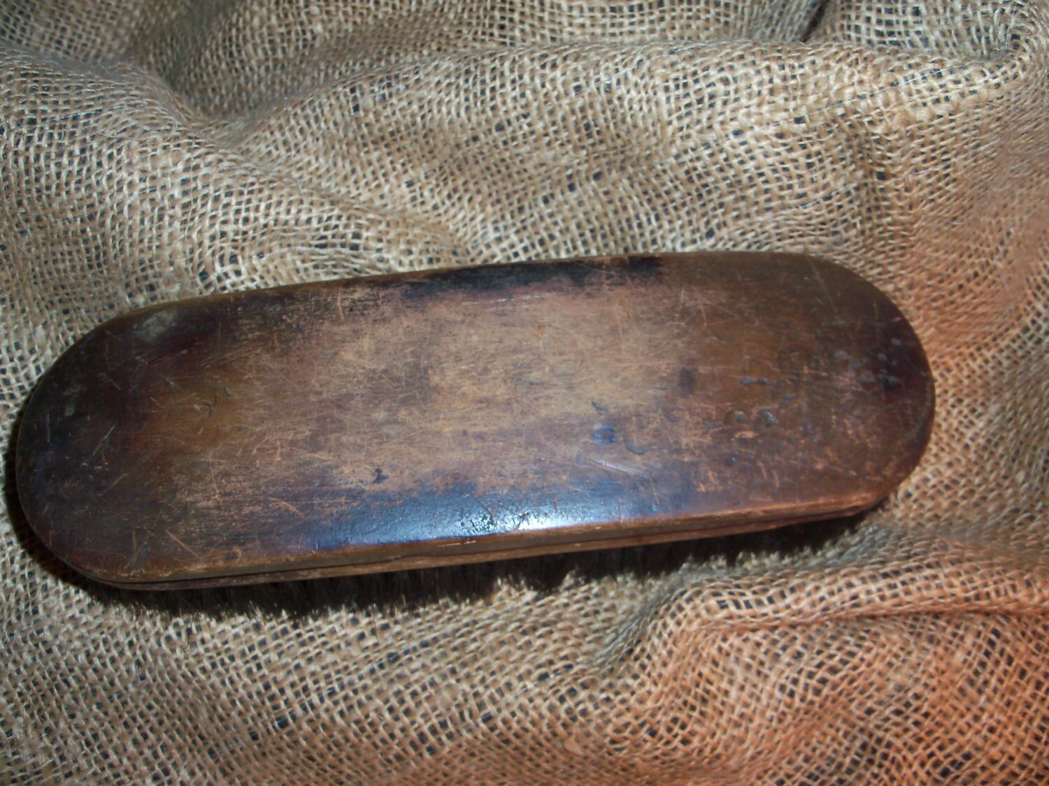 Antique Large Wooden Horse Hair Clothes Brush Etsy