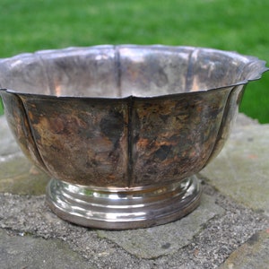 Bristol Silverplate by Poole Large Bowl Serveware Formal