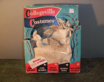 Vintage Rare Collegeville Costumes Little Lamb Costume with Hat Very Worn Excellent Display Piece Halloween