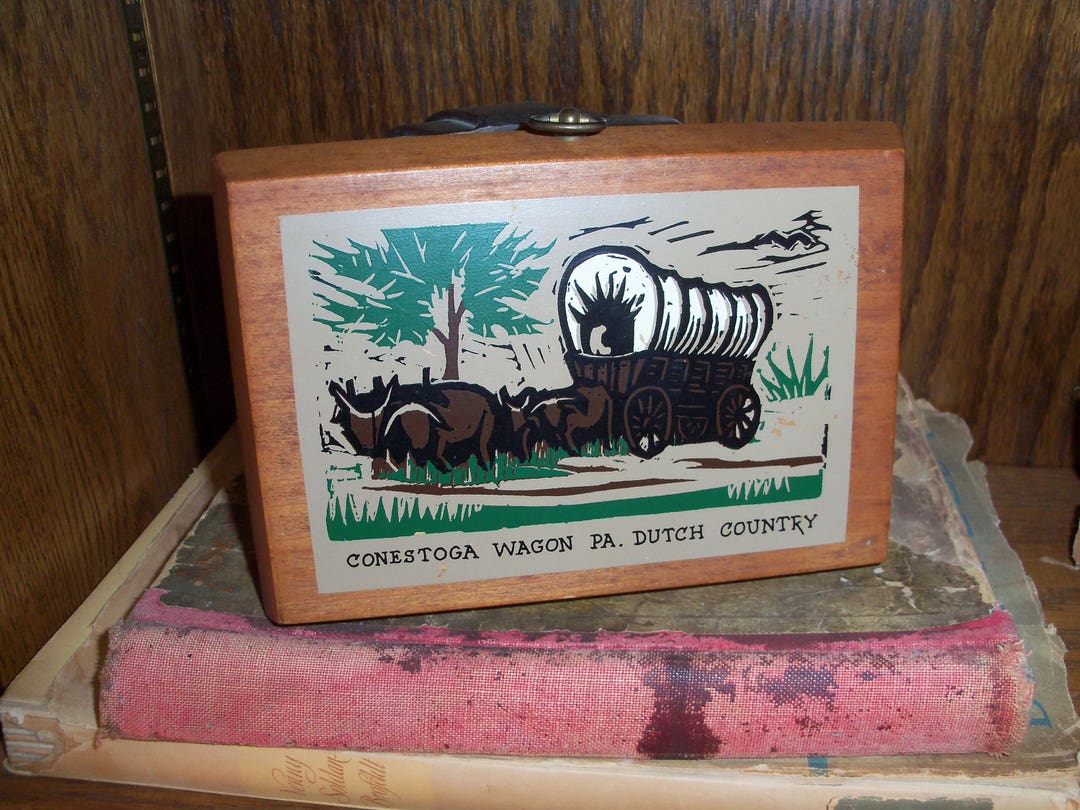Vintage Conestoga Wagon Pennsylvania Dutch Country Wall Plaque Etsy