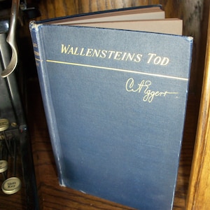Antique 1909 German Literature Hardcover Book Reading Wallensteins Tod *
