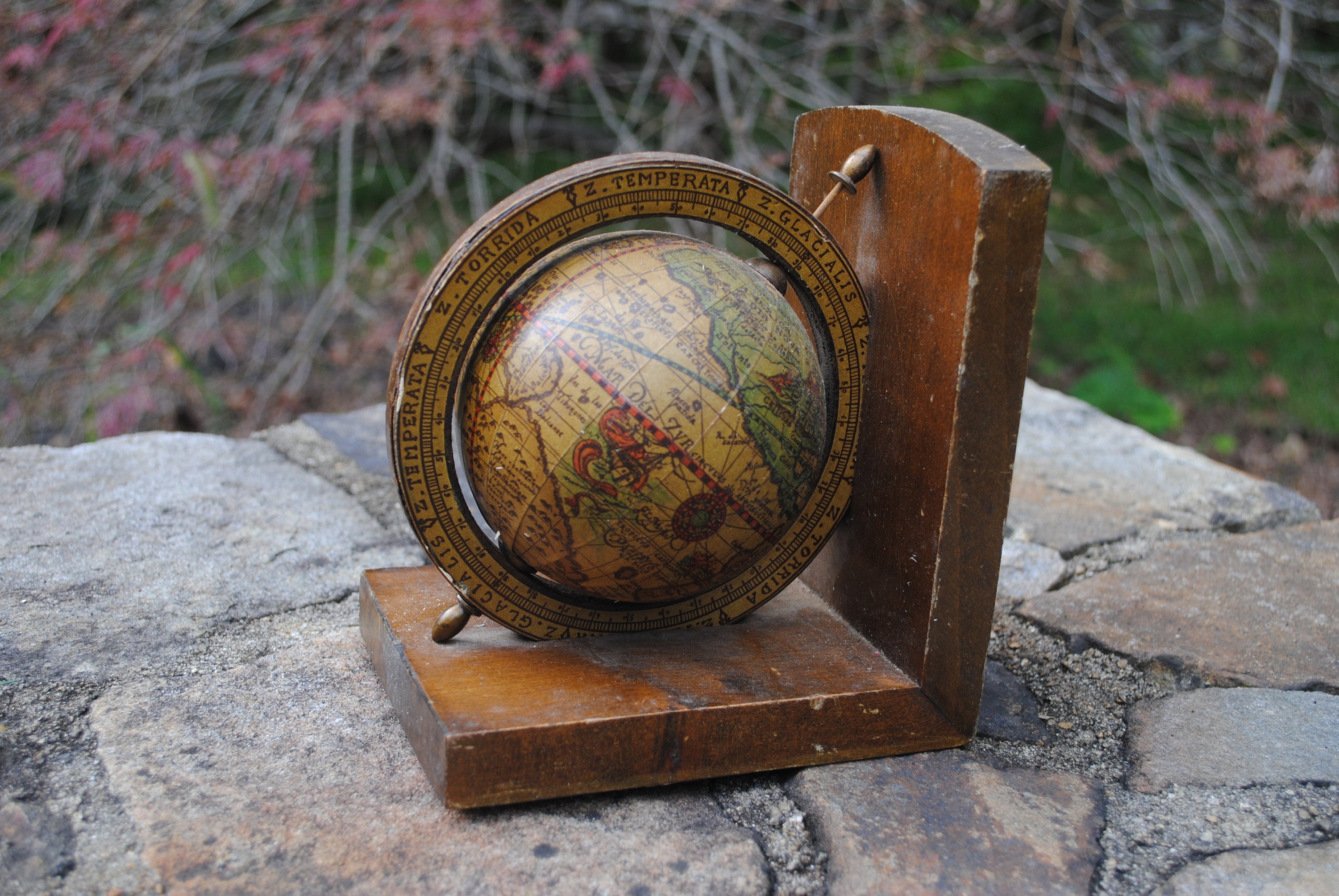 wooden globe bookends wooden globe bookends