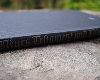 Vintage Duitse Psalmen van het Nieuwe Testament Religie Christendom God Hardcover Boek