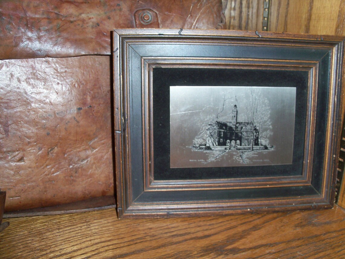 Vintage Colonial Capital Williamsburg Virginia Wall Art Etched | Etsy