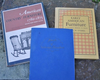 Muebles Antiguos Libro Lote American Victorian Set Colección Vintage *