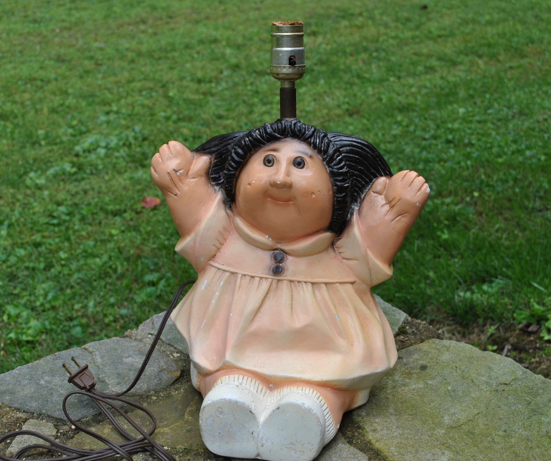 Cabbage Patch Doll Lamp Ceramic Handmade Works Etsy