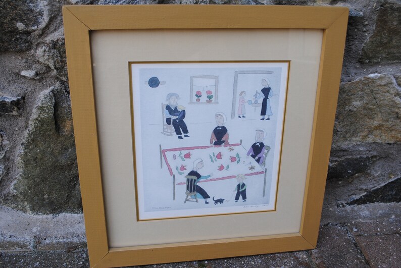 Xtian Newswanger Signed Numbered Print Amish Print Quilting Etsy