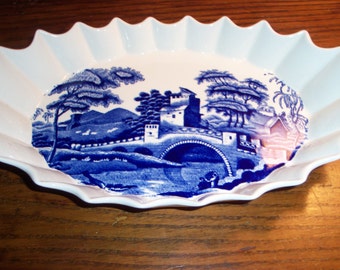 Rare Copeland Spode Tower Blue Jubilee Platter Old Mark