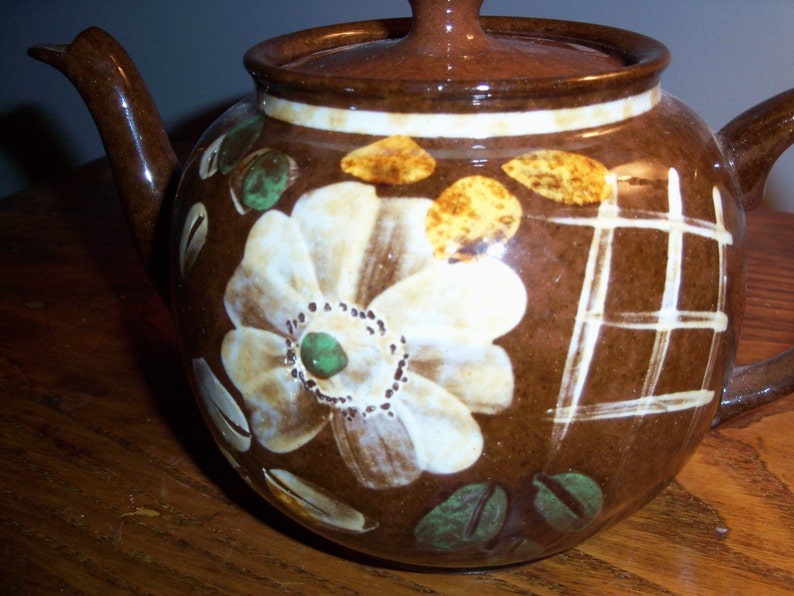 Vintage Handpainted Sadler England Ceramic Teapot Kettle Etsy