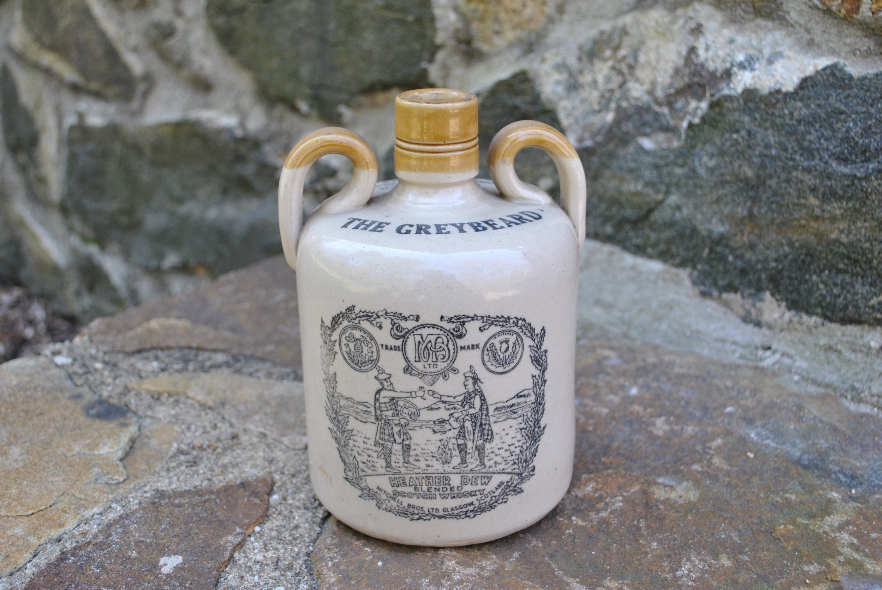 Greybeard Scotland Whiskey Bottle Barware Display - Etsy