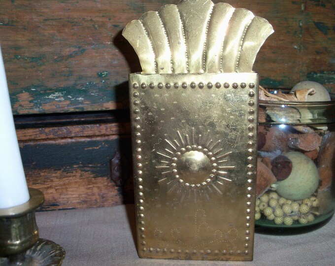 Vintage Tin Wall Pocket From Sweden Etsy