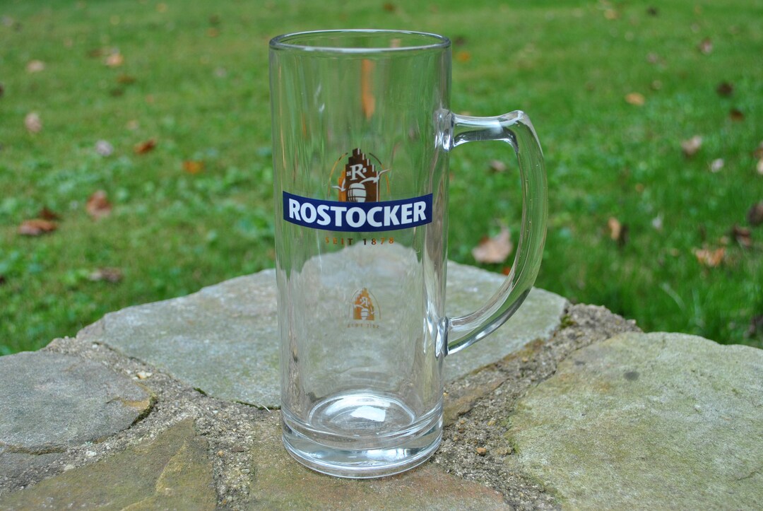 Rostocker Glass Mug Bar Barware German Pilsner Drinking Etsy