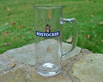 Rostocker Glass Mug Bar Barware German Pilsner Drinking