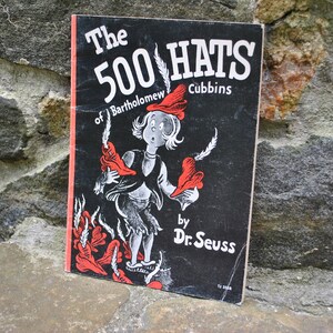 Die 500 Mützen von Bartholomäus Kubbiner Dr. Seuss Seltenes Buch Softcover
