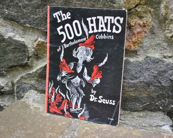 The 500 Hats of Bartholomew Cubbins Dr. Seuss Rare Book Softcover