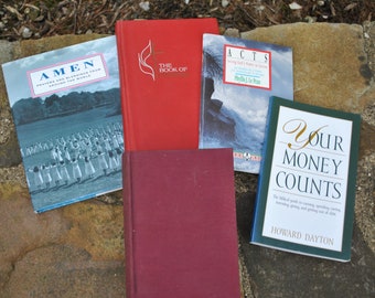 Religion Books Lot of 5 Money Radio Amen God Jesus Church Reading