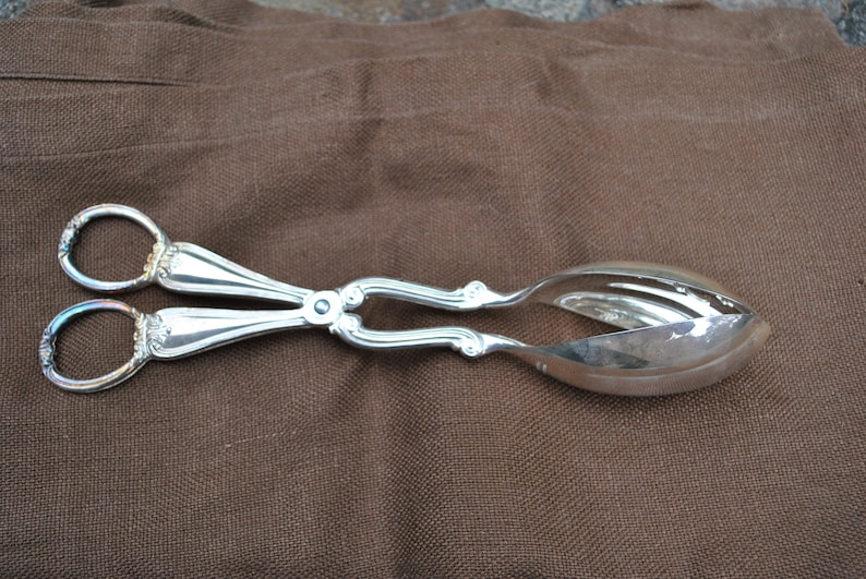 Gorham Heritage Large Vintage Serving Tongs Salad Silverplate Etsy
