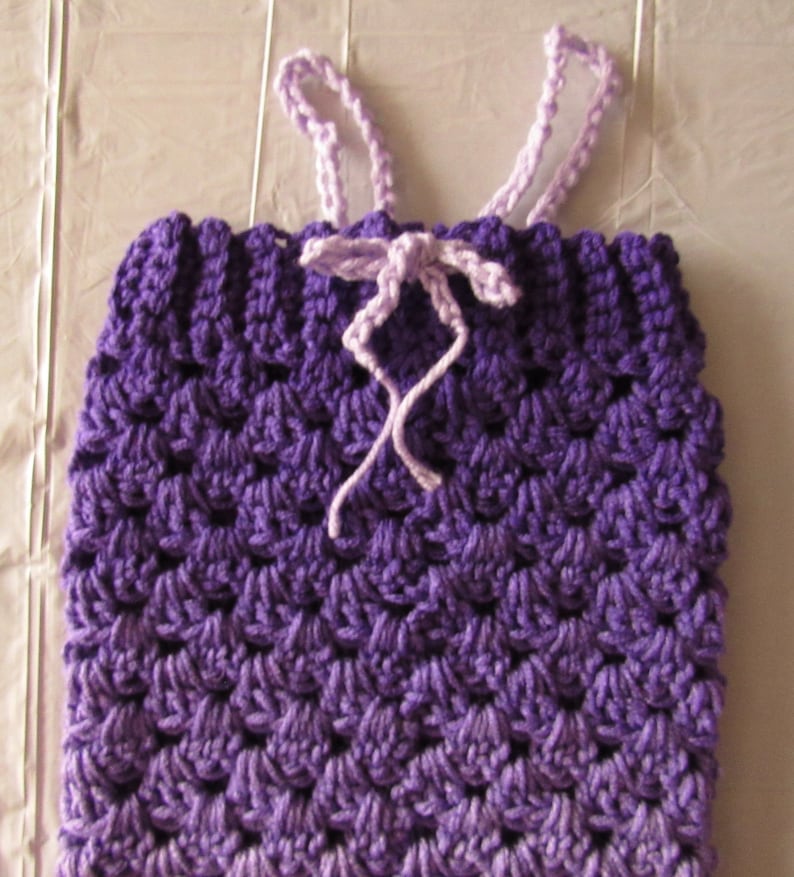 Hand Crocheted Purple Baby Romper One of a Kind Unique Newborn to 12 Months Purple Romper Baby Romper Baby Romper Photo Prop