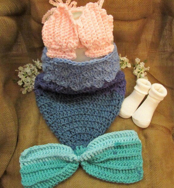 mermaid swaddle set